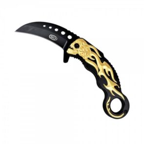 SCK COLTELLO KARAMBIT SKULL GOLD CW-016