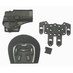 FONDINA IN TECNOPOLIMERO PRESSOFUSA PER GLOCK 17/18/26 E S&W M&P40 CON SGANCIO RAPIDO BLACK HGL-B
