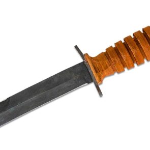 ONTARIO WWII M3 Trench Knife Fixed Blade, Leather Handle, Leather Sheath (ON8155)