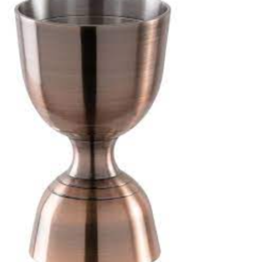 Misurino cocktail doppio ml 30/60 inox rame antico