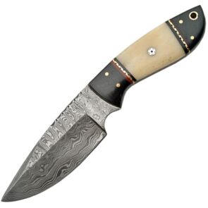 DAMASCUS HUNTER WHITE BONE (DM1085)